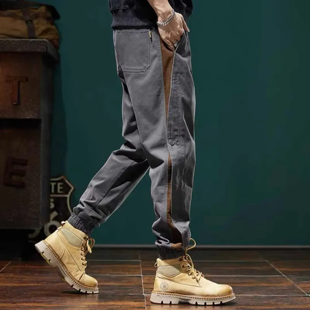 Work pants mens 2024 plus size sports trend loose and ankle strap n cool fashionable casual 250320