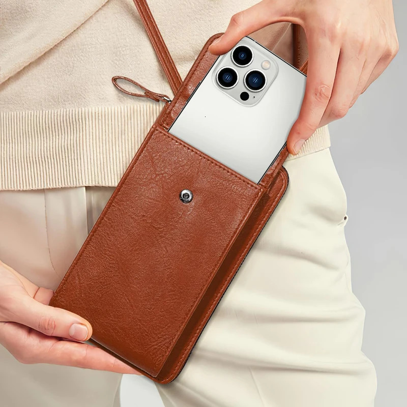 All-Match Zipper Shoulder Bag Trendy Solid Color Phone Bag Versatile Purse With Detachable Strap 250314