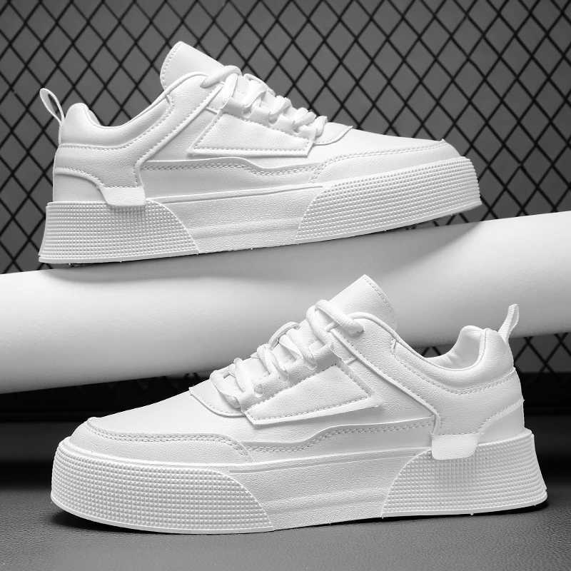 White shoes mens casual couple skateboarding shoes comfortable sports shoes mens fashionable shoes fashionable thick soled shoes Plus size 39-47 Y2503