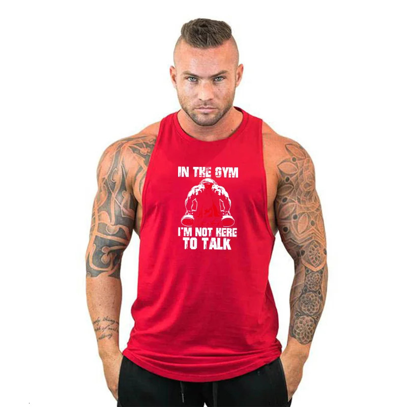 Men Summer gyms clothing Fitness mens Stringer Tank Top fashion mens cotton Loose breathable sleeveless shirts Vest 250320