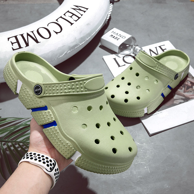 2025 hot new free shipping designer for mens womens flat blue beige grey green black khaki purple Wearing thick soled beach slippers size 36-50