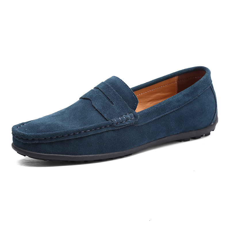 890 Spring and Autumn Men's Shoes, Bean Shoes, Large Sized Driving Shoes, Low Cuffs, Anti Fur Feet, British Flat Casual Shoes, Cross border