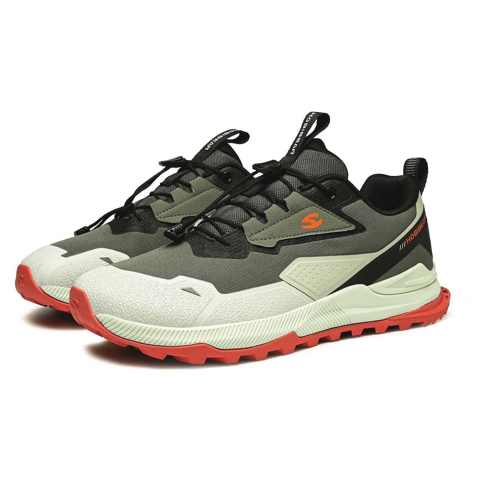 HOBIBEAR Mens Hiking Shoes with Warm Elastic Band Anti slip Sports Shoes Comfortable Outdoor Travel Running Shoes Y250320