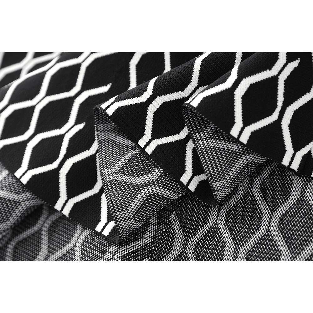 2025 Spring/Summer New Collection Nice Design, High Waist, Large Swing Jacquard Inner Skirt, Fashionable Knitted Dress