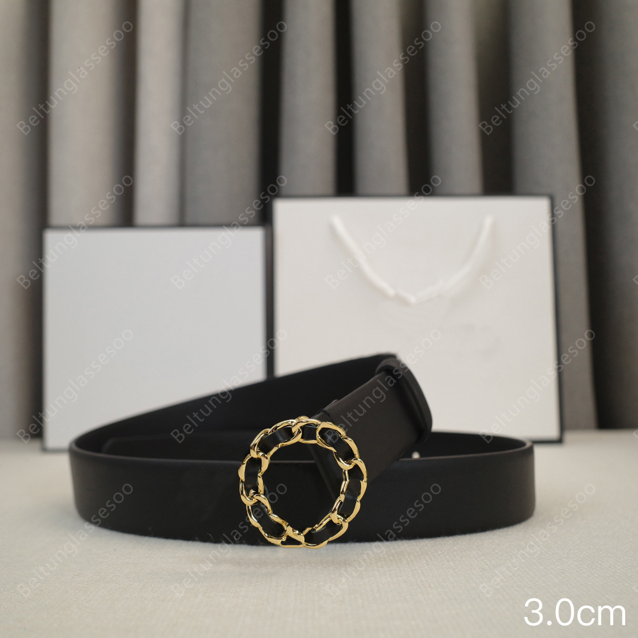 Womens Designer Belt Real Leather Ceinture Luxe Classic Gold Silver Leather Buckle Luxury Fashion Waistband Jewelry Buckles widths 30mm 25mm