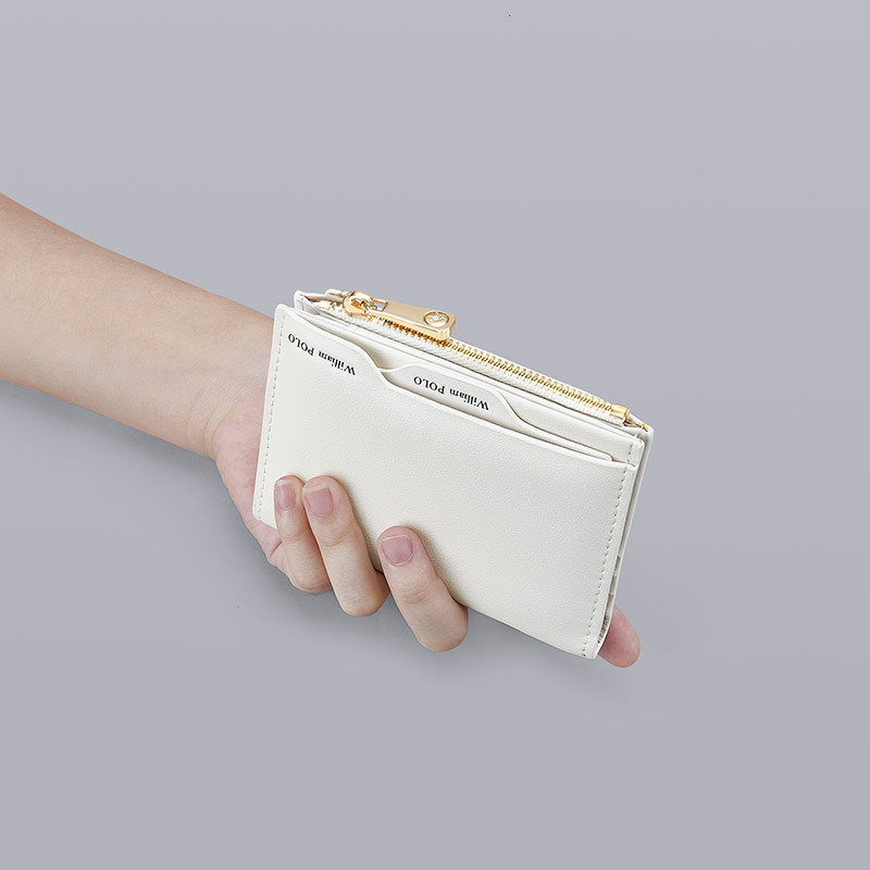 2025S Trend Designer Emperor Paul Premium Genuine Leather Women S Simple Fashion Short Wallet