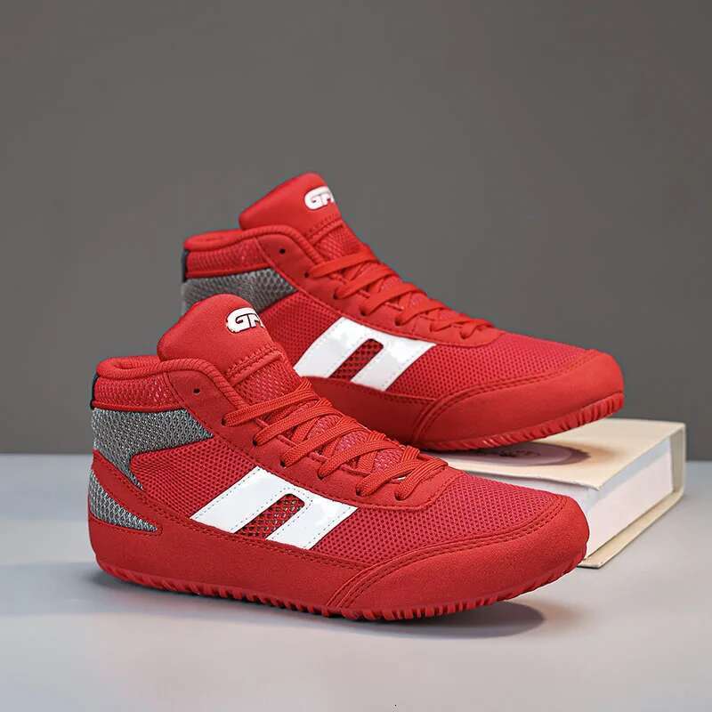 New Shoe Fighting Bo Wrestg Rubber Outsole Breathable Wear-resistant Shoes for Child Women Men Size 29-44