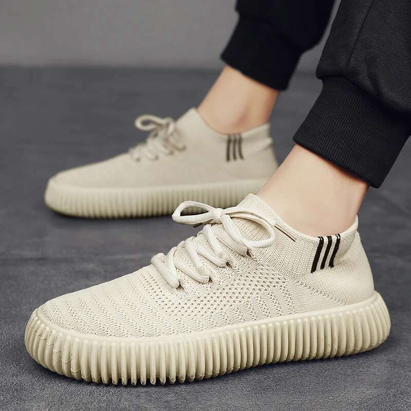 Sneakers Casual Skateboarding Men Flat Brand Fashion Mesh Breathable Non-slip Tennis Sports Shoes Student