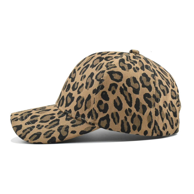 Summer Men Women Baseball Cap Leopard Print Hat Cotton Adjustable Hip Hop Hat Outdoor Sports Trucker Caps Sun Hats 250320