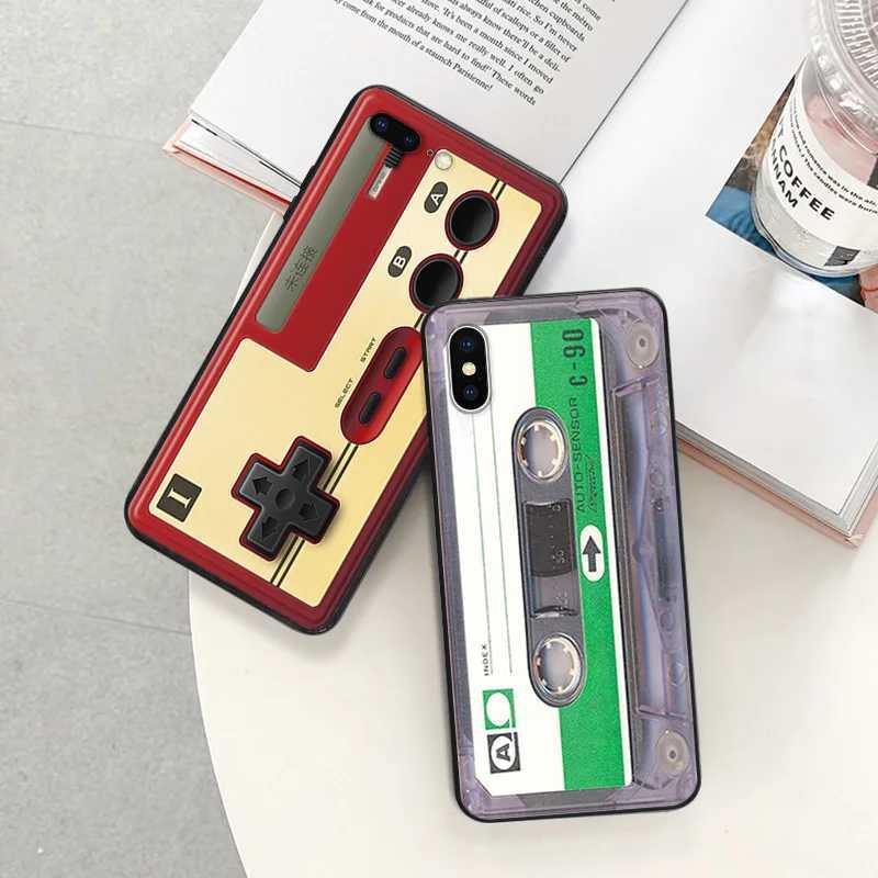Matte Phone Case For iphone 16 Plus 15 14 13 12 11 Pro Max Mini 7 8 XR 16Pro XSMax Cassette Tape Classic Camera Black Soft Cover Z250321