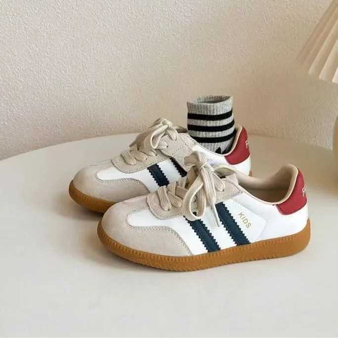 2024 Boys And Girls Canvas Shoes Childrens School Performance Shoes Fashion Children Biscuit Bottom Breathable Kids ShoesT250321