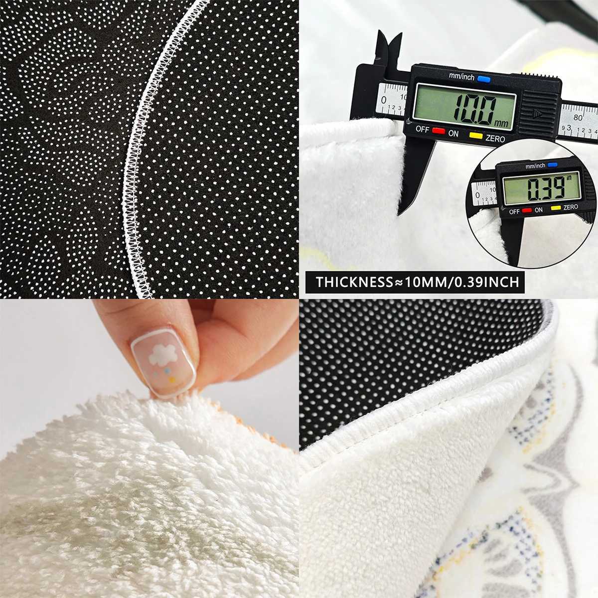 Vikama Fun Us Dollar Imitation Cashmere Carpet Entrance Creative Soft Pads Foldable Bedding Carpet Decoration Y250320