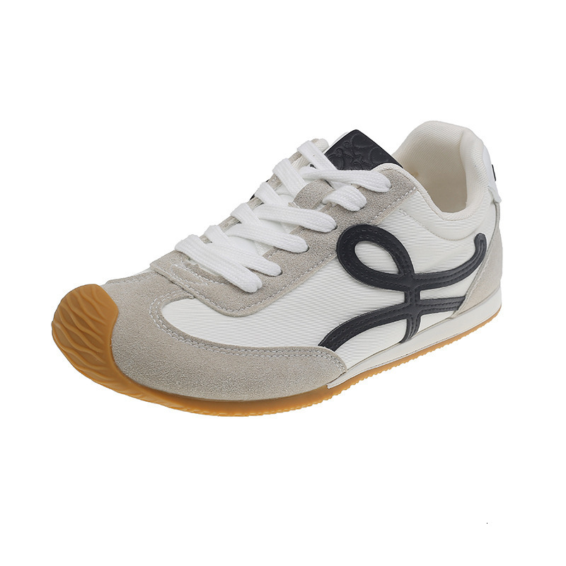 2025 New Early Spring German Women's Soft Bottom Training Color blocked Designer Fashion White Sports and Leisure Shoes