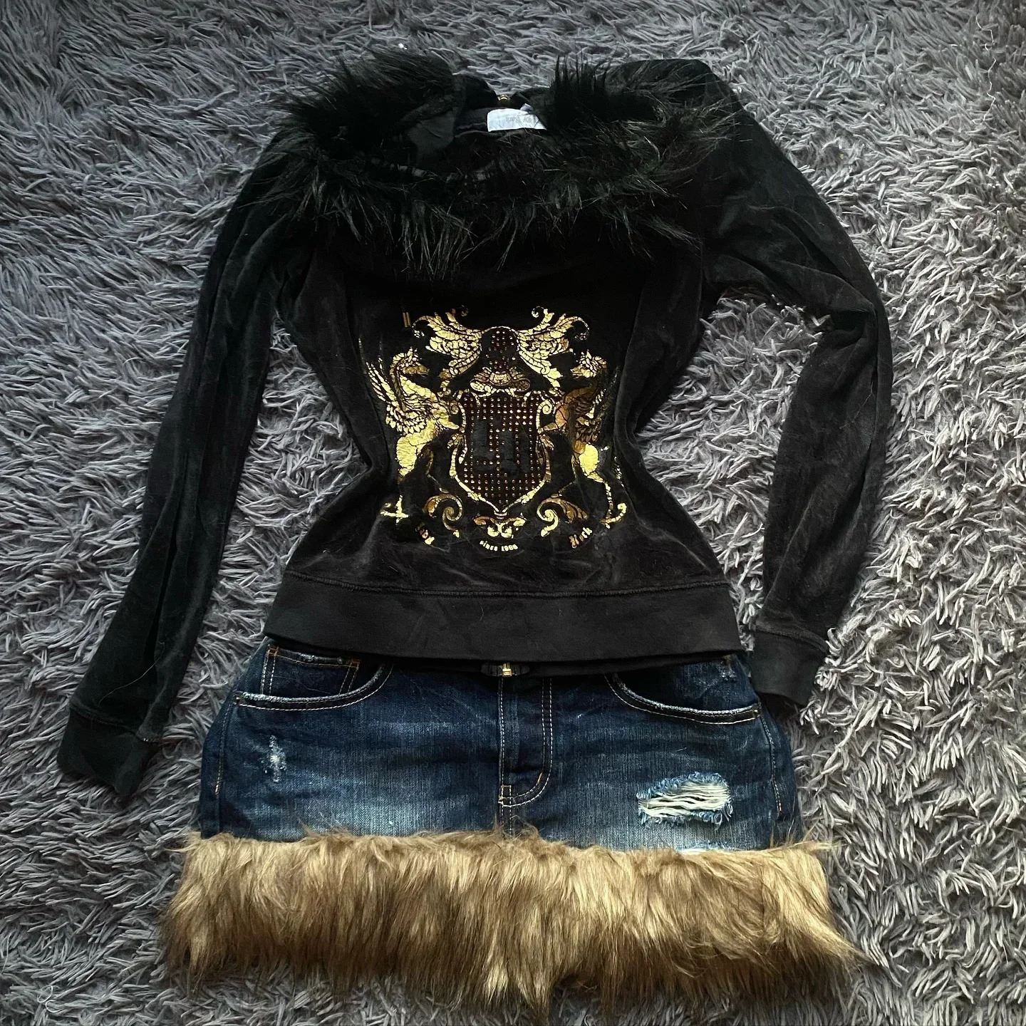 Y2K Top Slim Zipper Hoodie Casual Street Rock Aesthetics Harajuku Punk Hip Hop Fashion Street Retro Womens Hoodie 250320