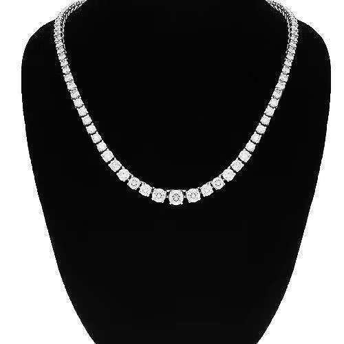 Necklace Solid Sterg Sier Iced Out VVS Moissanite Tennis Bracelet
