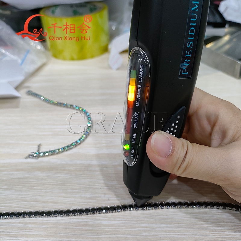 Luxury Black Moissanite Tennis Necklace 3mm/4mm/5mm 925 Sterling Silver Unisex Jewelry for Wedding Party Dating