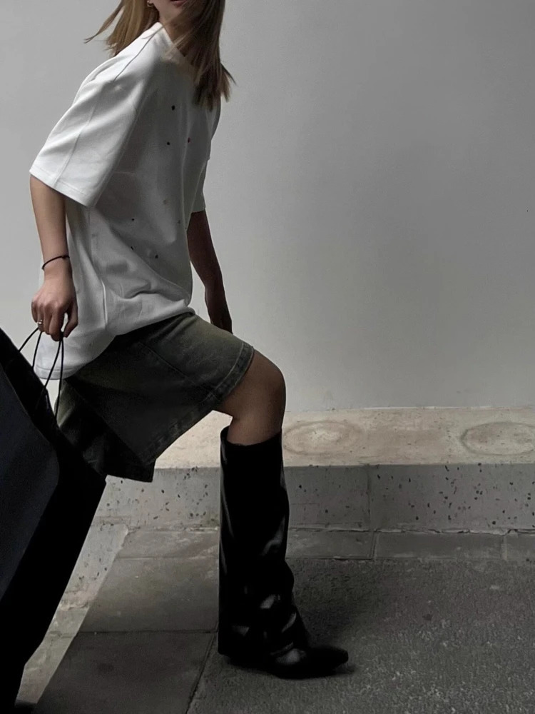 S-4XL Denim Shorts Women Chic Leisure Streetwear High Waist Korean Style Summer Knee Simple Comfortable Students Clothing 250320