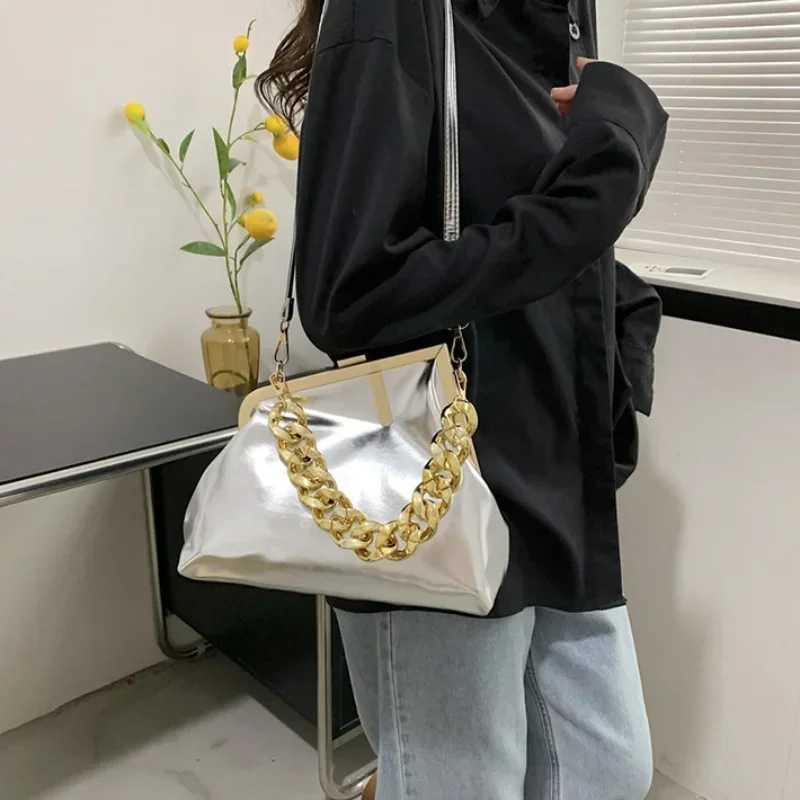 Fiable shiny small bag with chain bag fashionable Versatile cross shaped bag mothers and childrens bag girls designer bagT250321