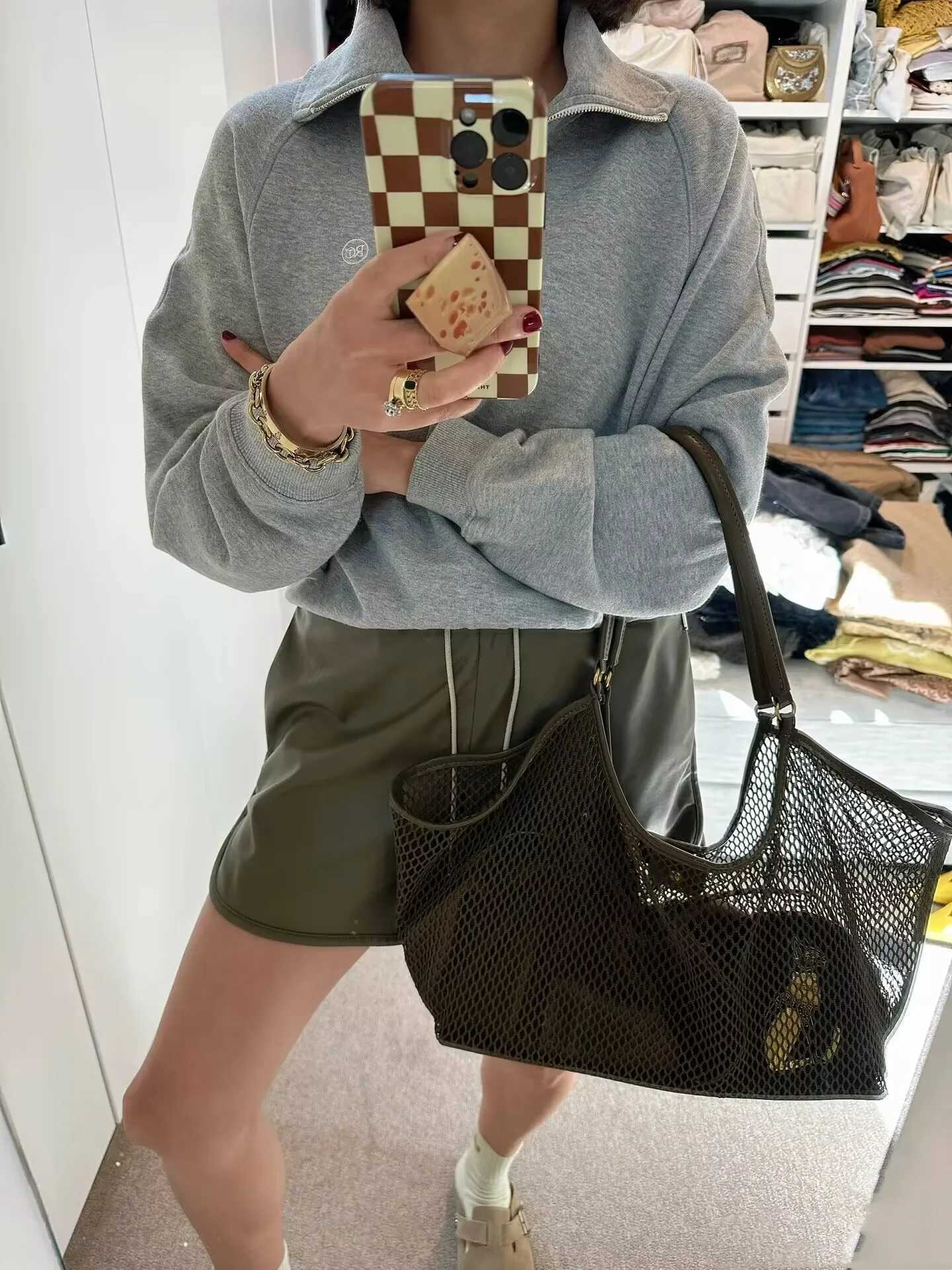 New PU Leather Wing Roomy Cluth Bag Large Capacity Buckle Womens Luxury Design Travel Luggage Shopping Handbag Y250320
