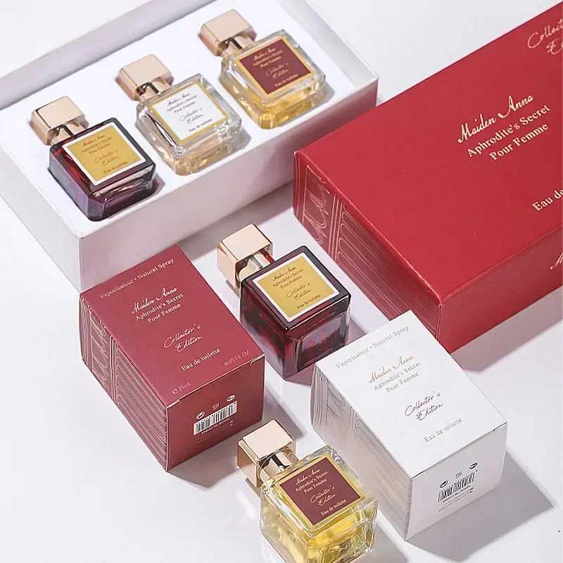 3 * 25ML gift box set flower scent pheromone womens perfume mens cologne essence body spray durable perfumeXJ20321