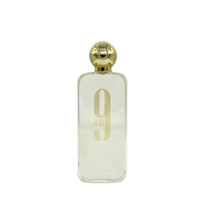 Sophisticated African White 9AM Perfume Spray for All Genders - Long-lasting Freshness 100ml Glass Bottle