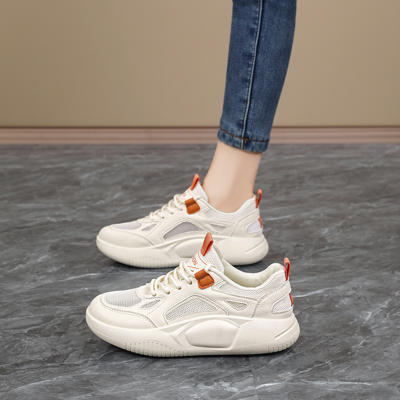 2025 new sports women's spring shock-absorbing running shoes, lightweight soft sole designer, fashionable multifunctional student shoes