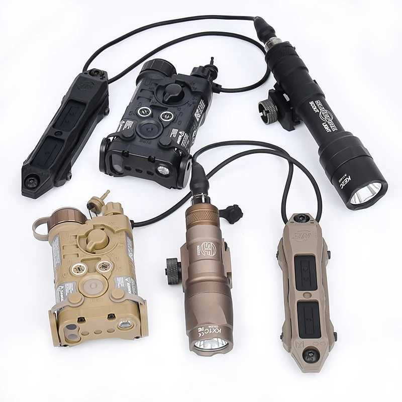 Tactical NGAL Red Green Blue Indicator SF M600 M300 Flashlight White Strobe Light LED Hunting Weapon Lamp Airsoft Accessories X250321