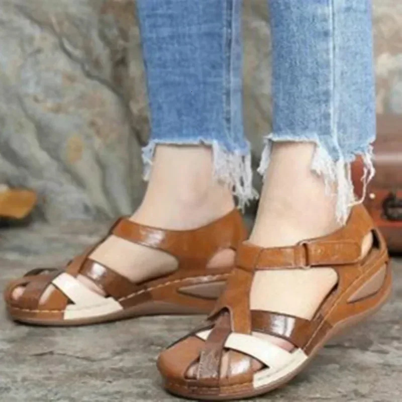 Womens Sandals Summer Rome Outdoor Flat Soil Beach Shoes Platform Sports Sliding Flip up Leisure Mule 250321BJ - view 5