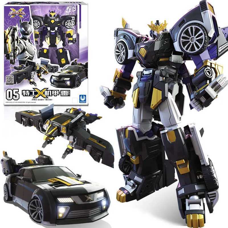 Mini Force Super Dinosaur Power Transformation Robot Toy Action Diagram MiniForce X Simulation Car Deformation Airplane ToyT250320