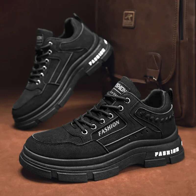 High Quality Men's Sports Low Cut Hiking Lightweight, Non Slip Outdoor Casual Lace Up Korean Version Trendy Shoes