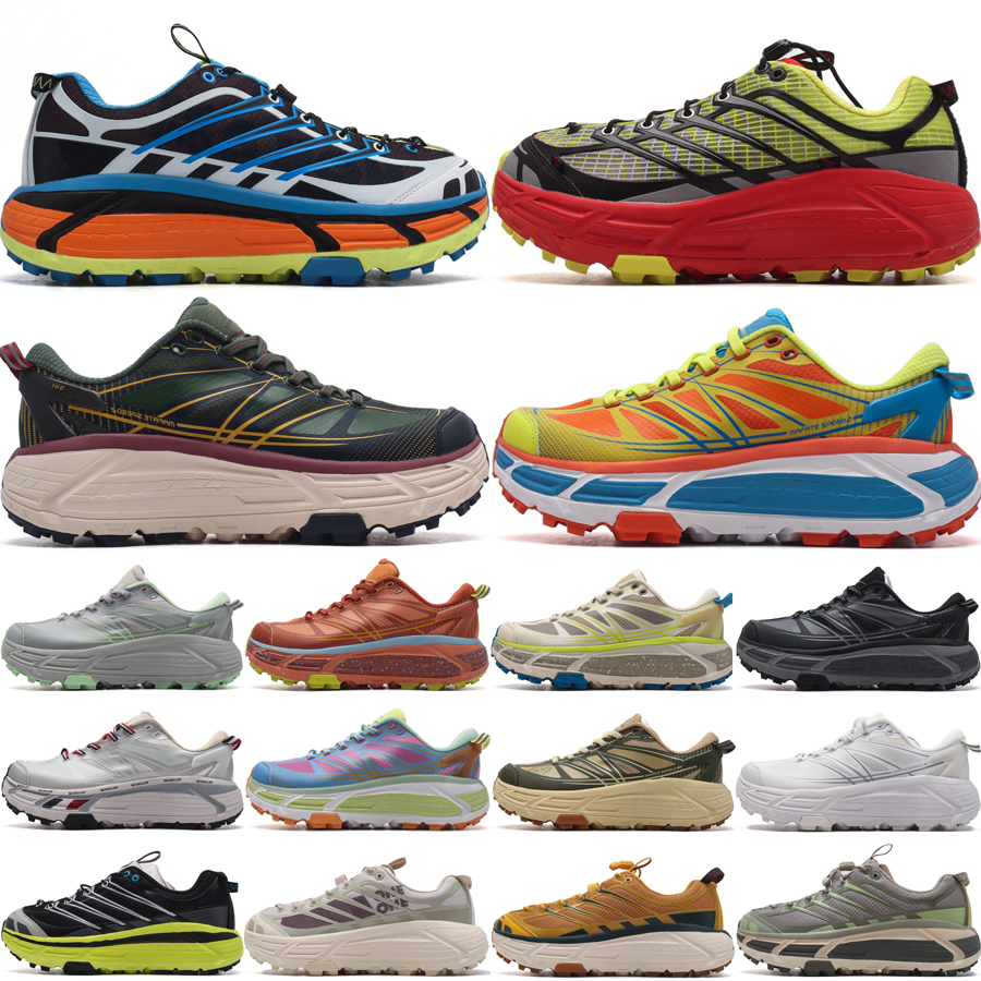 Top One Men Women Trail Running Shoes New Colors Designer Trainers Mafate Speeds 2 Mafate Three2 Mountain View Black Galactic Grey Outdoor Sneakers Size 36-45
