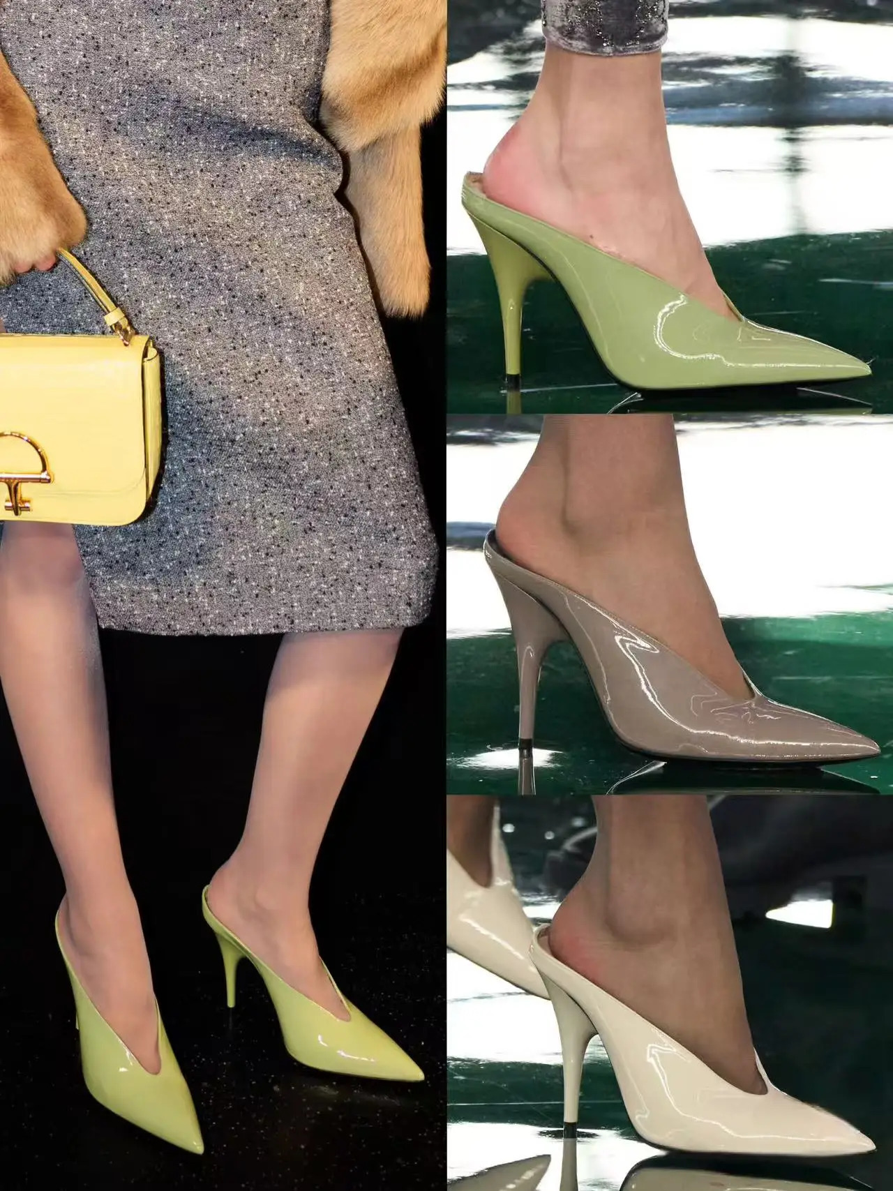 Comfortable and Stylish Pointed Toe High Heel Mules for Women Ideal Any Occasion 250321
