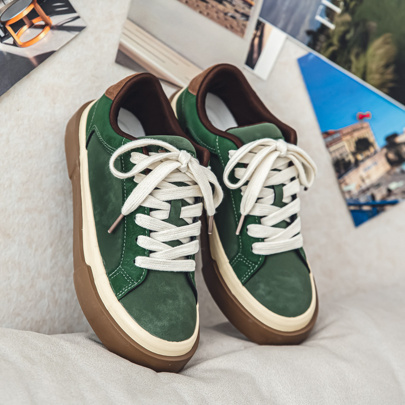 4546 Large Men's Shoes 2025 Spring New Versatile Board Shoes Maillard Canvas Shoes Men's Sports and Leisure Bread Shoes