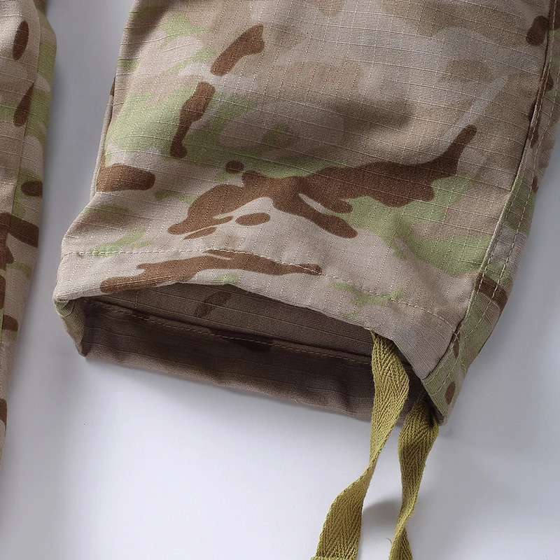 AKARMY Camo Cargo Pants Outdoor Multi-pocket Ripstop Tactical Camouflage Joggers Outdoor Pure Cotton Camouflage Pants 250320