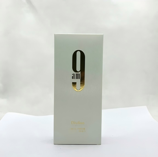 Sophisticated African White 9AM Perfume Spray for All Genders - Long-lasting Freshness 100ml Glass Bottle