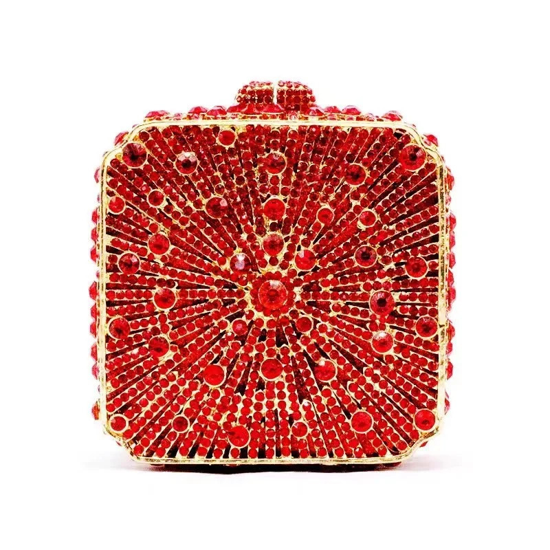 20 color womens crystal evening clutch bag dinner day banquet gemstone mobile wallet handbag 250317