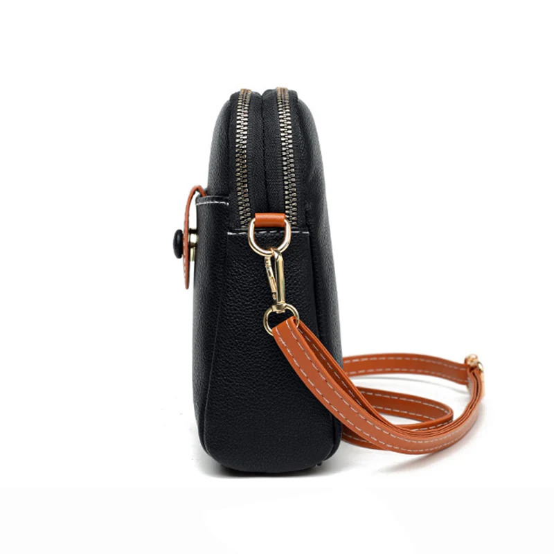 PU Leather Shell Shoulder Crossbody Bag Female Solild Color Small Handbags For Women Simple er Phone Purse 250314