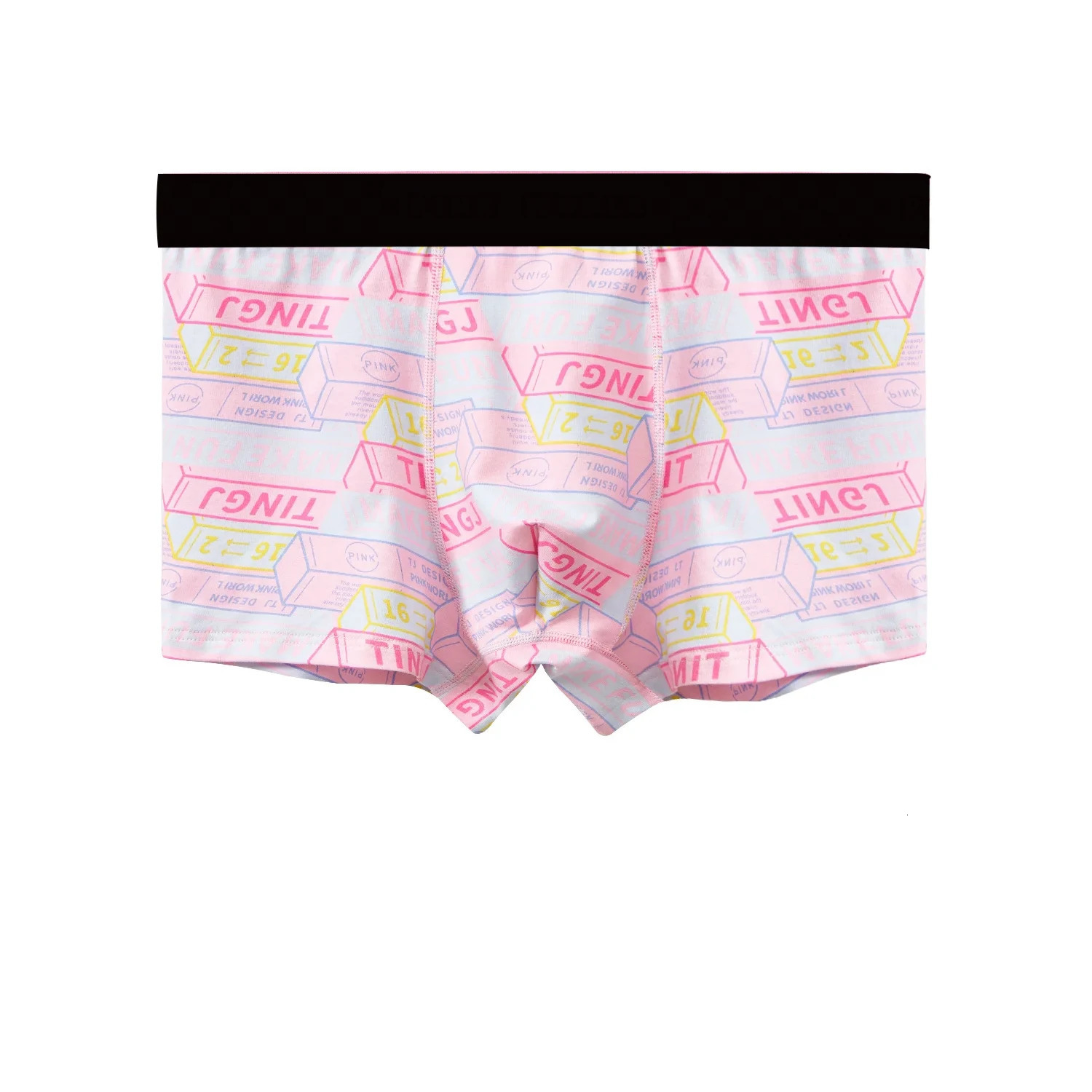 Sexy Mens Underwear Boxing Shorts Cotton Cute Moisturizing Willow Breathable Pink 250320