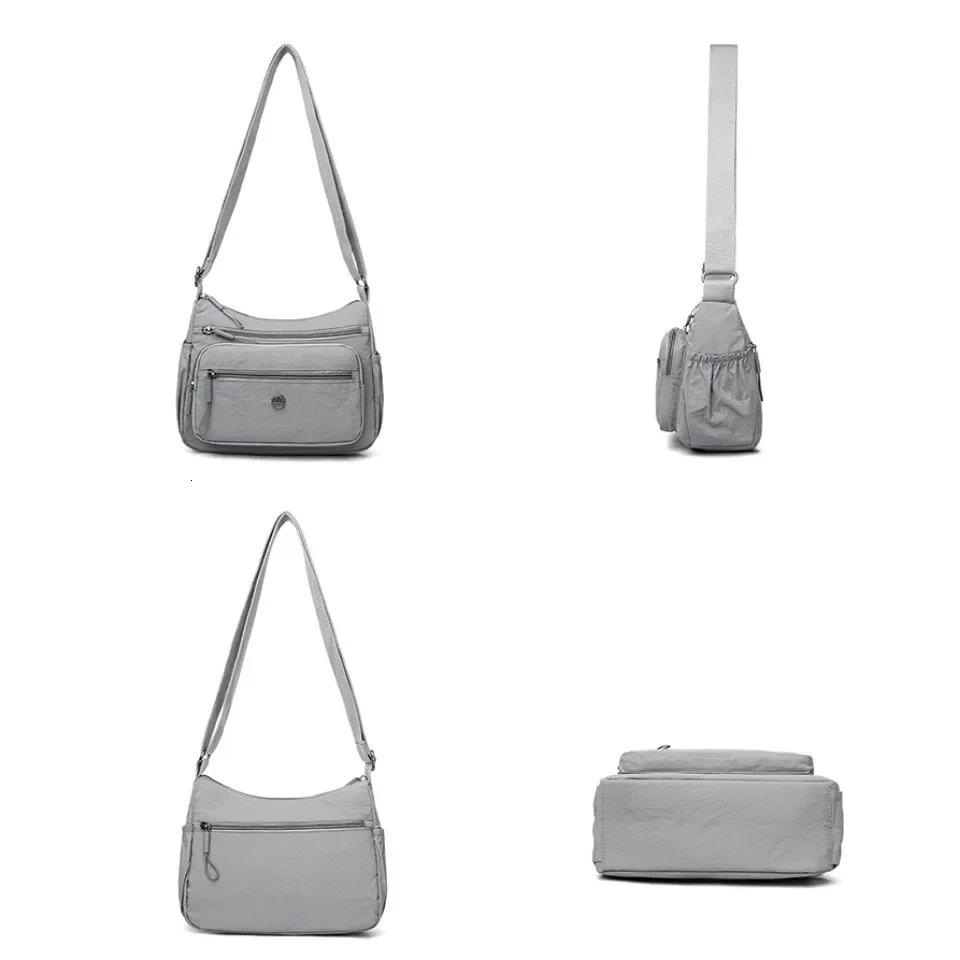 Quality Middleaged Womens Bag Fashion Shoulder Bags Versatile Nylon Crossbody Largecapacity Mothers for Daily Travel 250320
