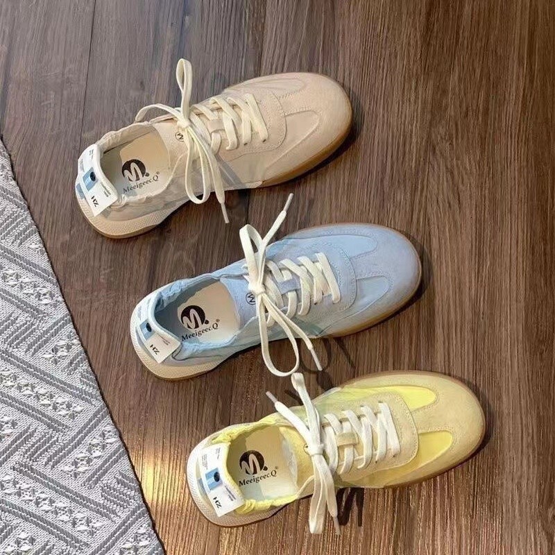 2025 New Women's Ballet Training Casual Embroidery Multi functional Lightweight Breathable Designer Fashion Sports White Women's Shoes