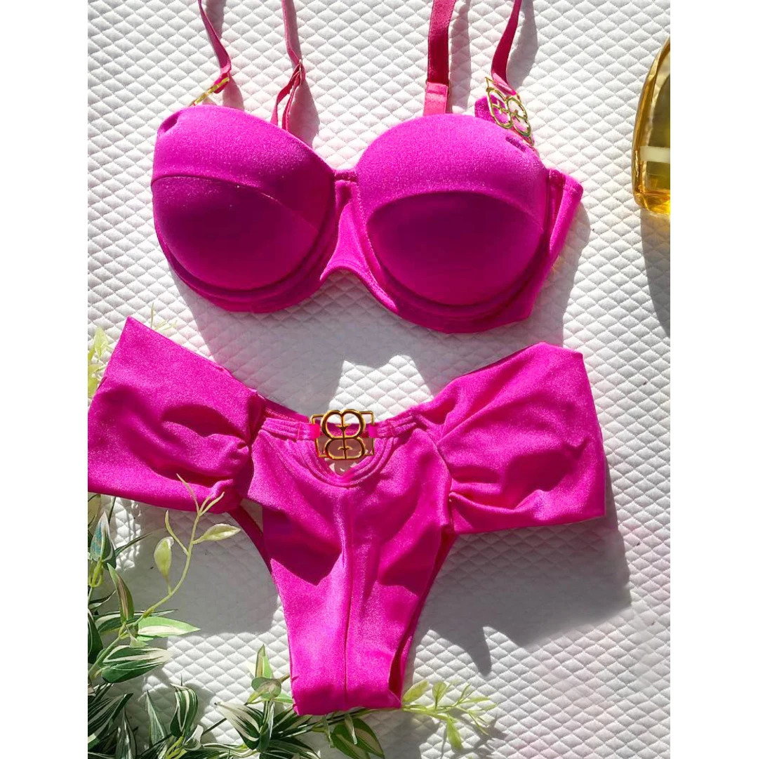 Sexy Push Up One Piece Swimsuit Women Swimwear Underwire Monokini Bathing Suits Swim Suit Wear Summer Beachwear 250320