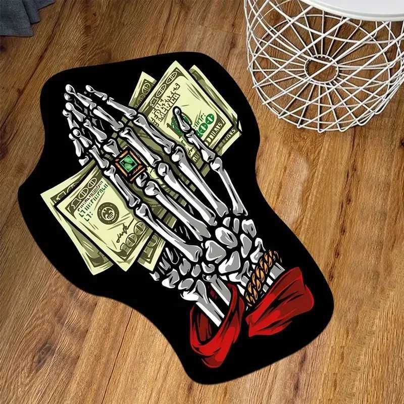Vikama Fun Us Dollar Imitation Cashmere Carpet Entrance Creative Soft Pads Foldable Bedding Carpet Decoration Y250320