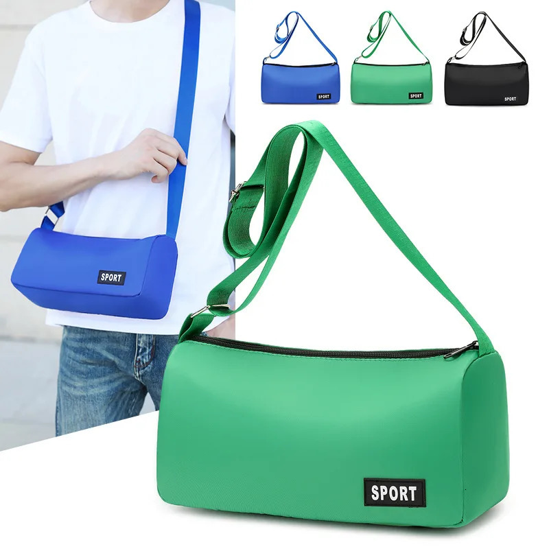 Mens and womens large capacity casual cross body bag street trend fashionable handheld shoulder 250320