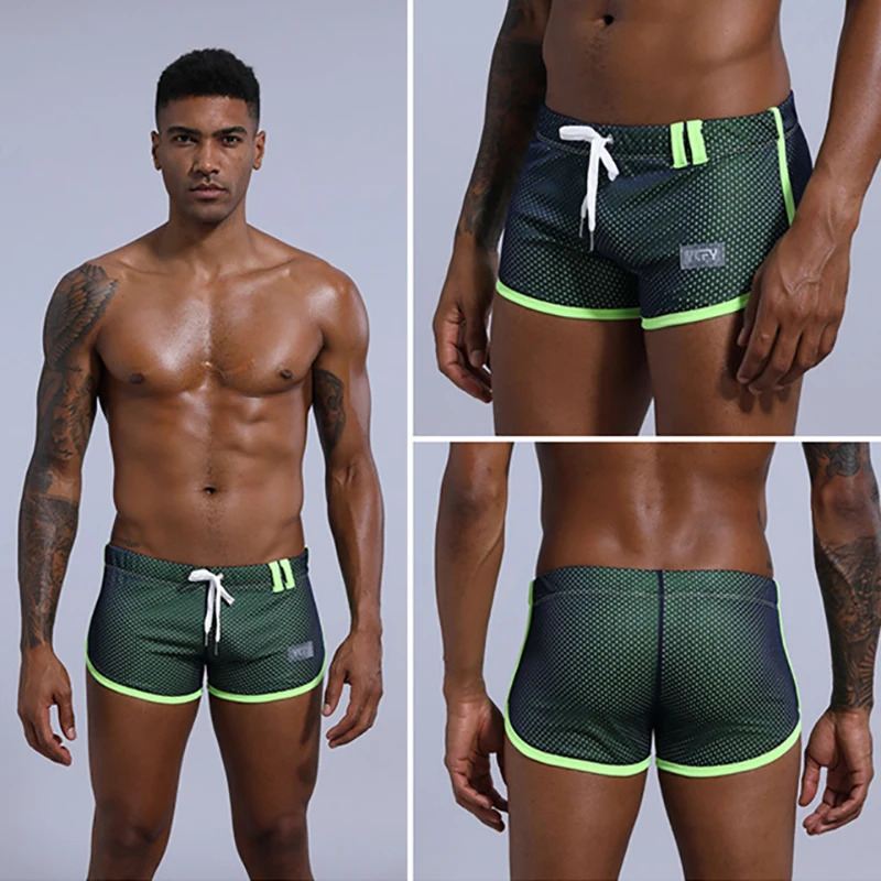 mens mesh foldable family flat underwear boxer Aro breathable pure loose suitable for 250320
