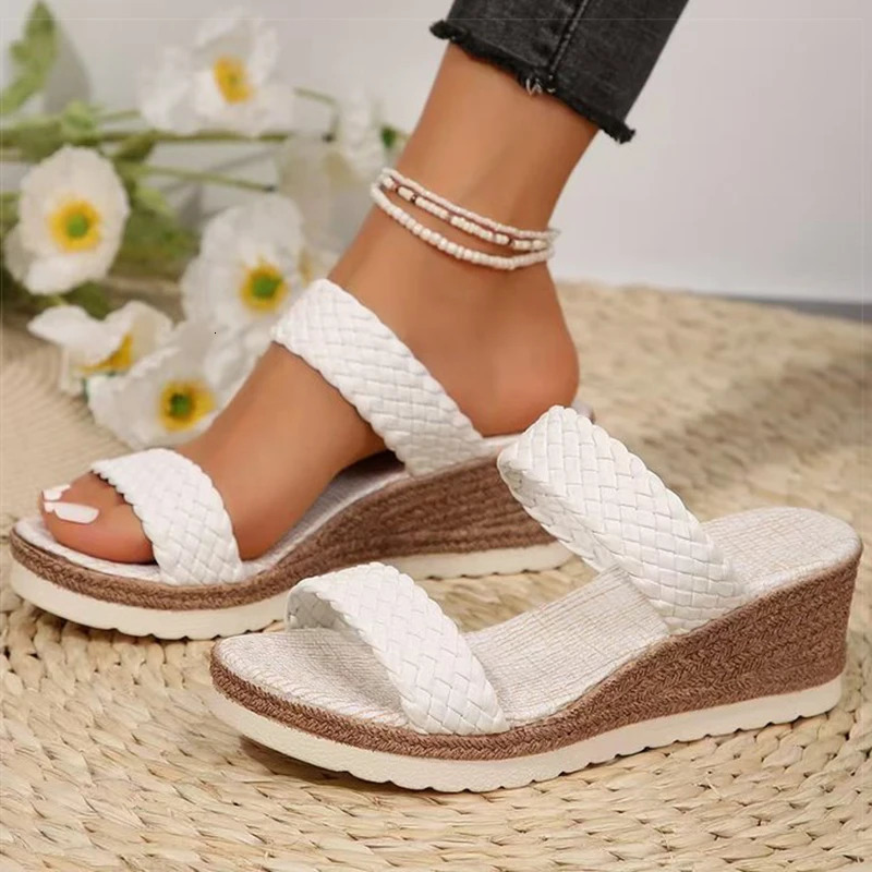 Womens Sandals High Heels Summer Wedge Slippers Women 250321BJ