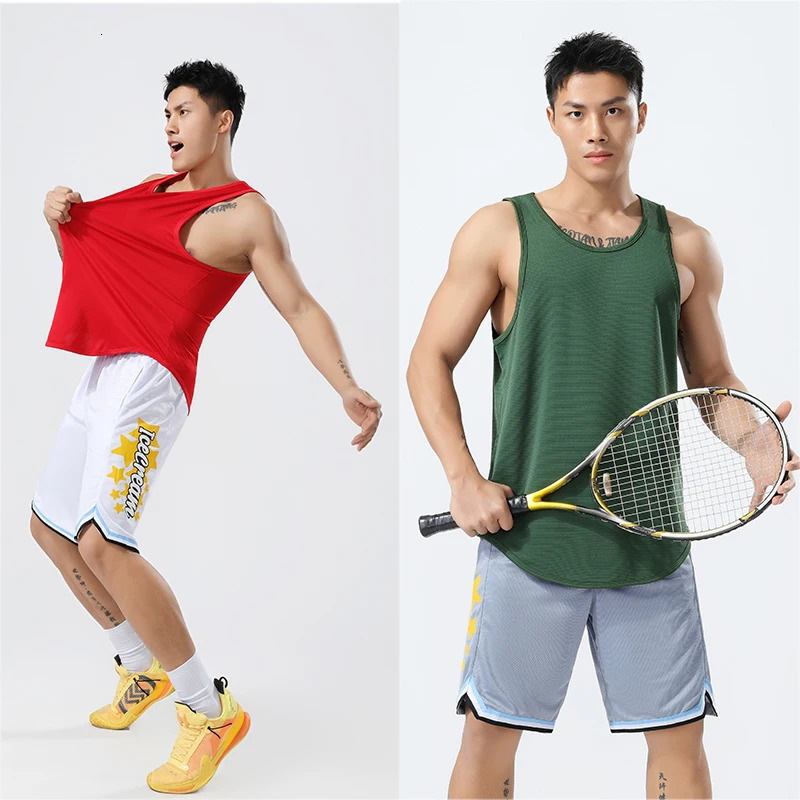 Custom Mens Sports Vest Tights Outdoor Running T-shirt Gym Sleeveless Waistcoat High-elastic Quick dry Fitness Tank Top T001 250320