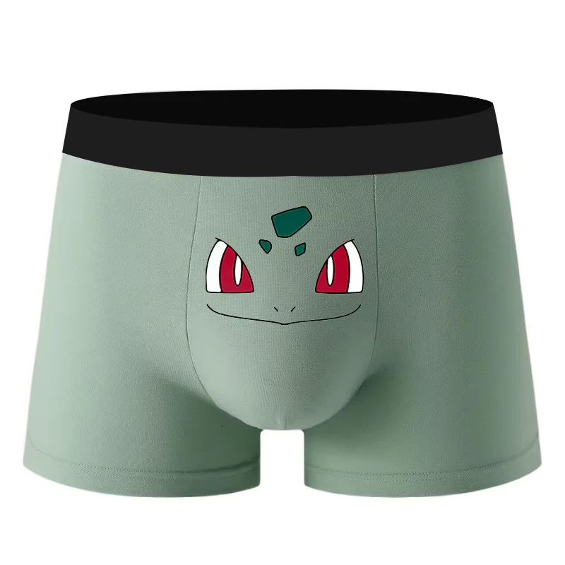 sexy mens underwear boxing shirt cute cartoon anime comfortable elastic shorts fun expression teenage trunk 250320