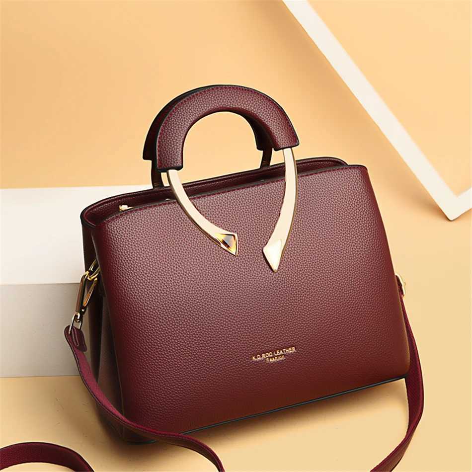 GENUINE VANDERWAH High Quality Leather Casual Handbag for Women Designer Shoulder Cross Bag Z250321