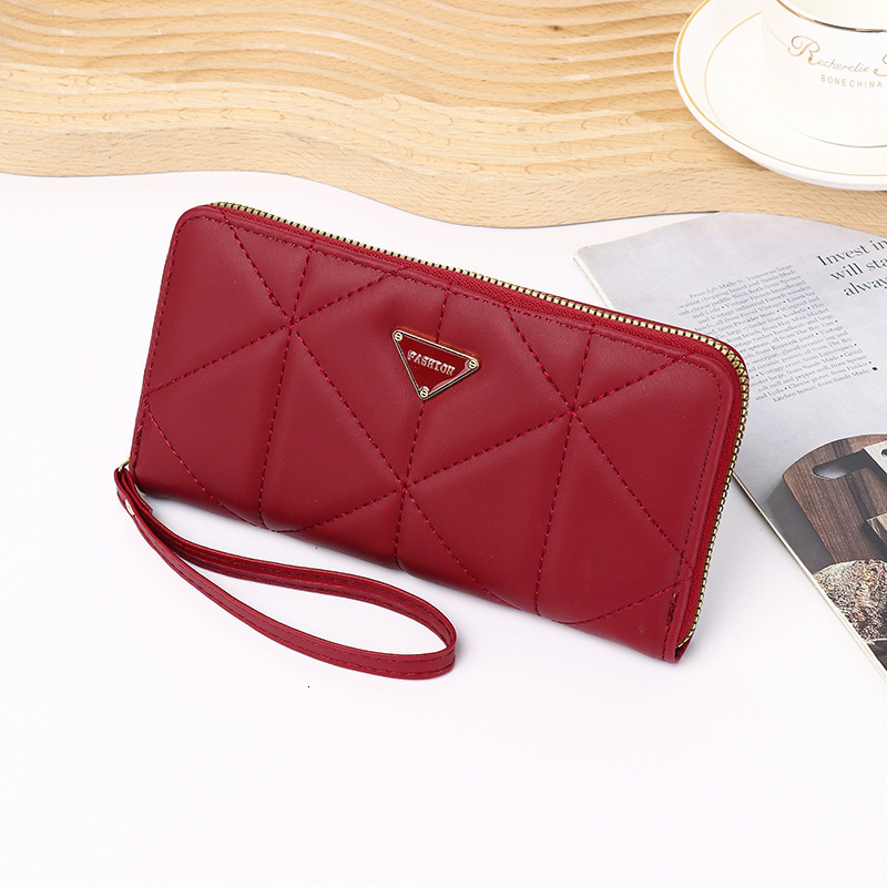 2025S Trend Designer Korean Version New Ins Long Style Large Capacity Zipper Women S Wallet Fashionable And High End Handbag