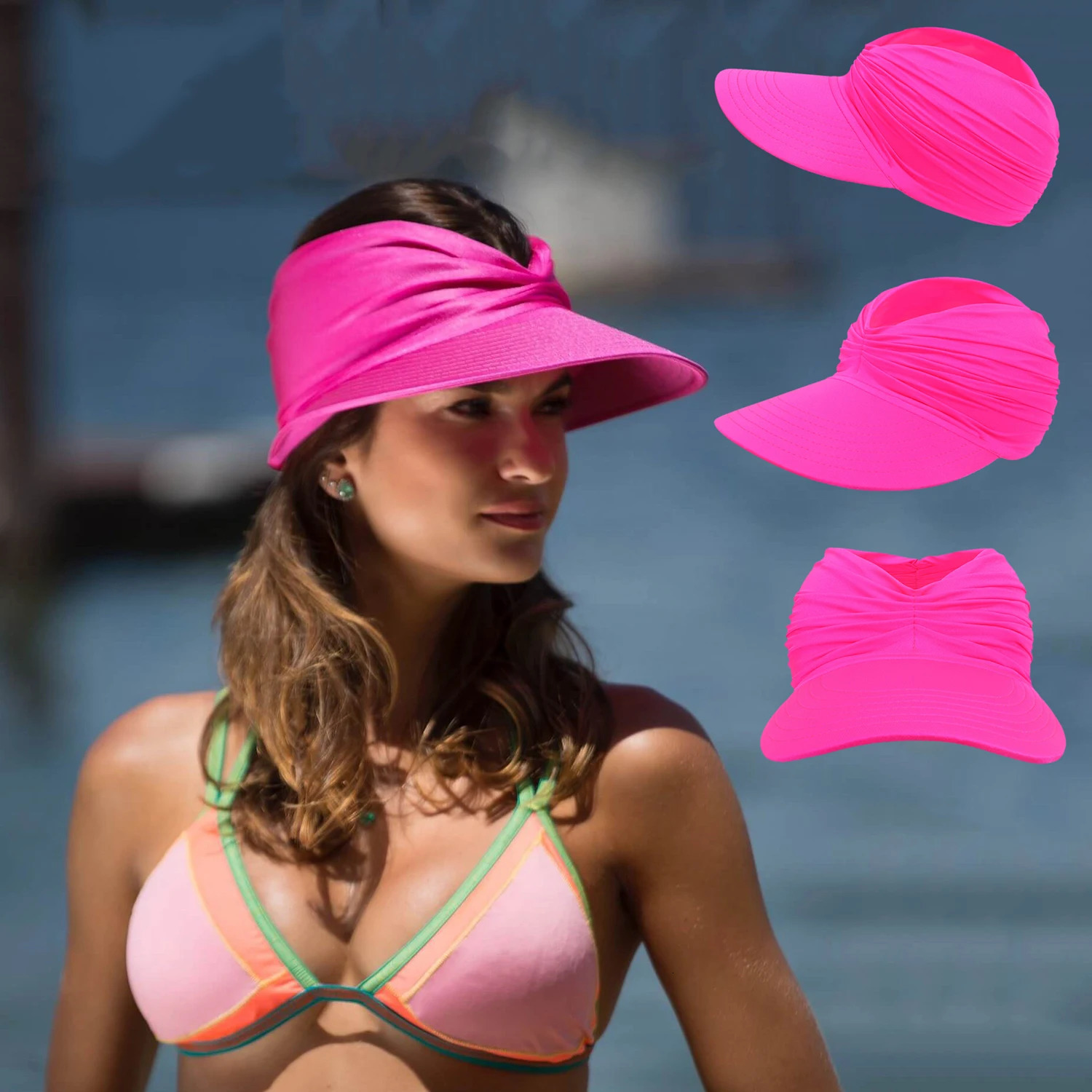 Spring/Summer Beach Sun Hat Womens Outdoor Sports Hat 250320